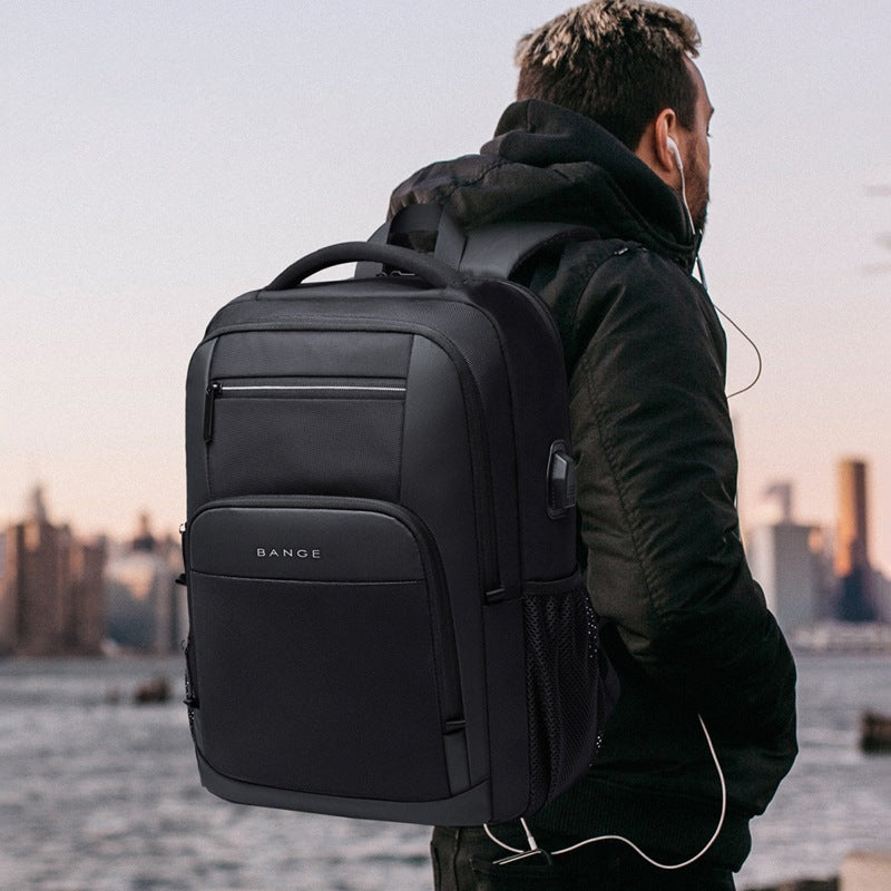 Mochila impermeável unissex com entrada USB para carregamento de bateria de telefone celular (modelo 2) Rede Canan