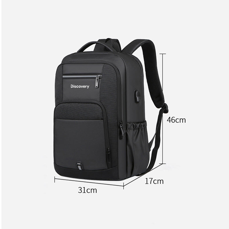 Mochila impermeável unissex com entrada USB para carregamento de bateria de telefone celular (modelo 4) Rede Canan