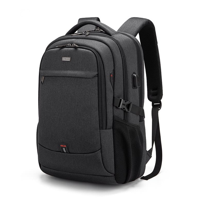 Mochila impermeável unissex com entrada USB para carregamento de bateria de telefone celular (modelo 3)