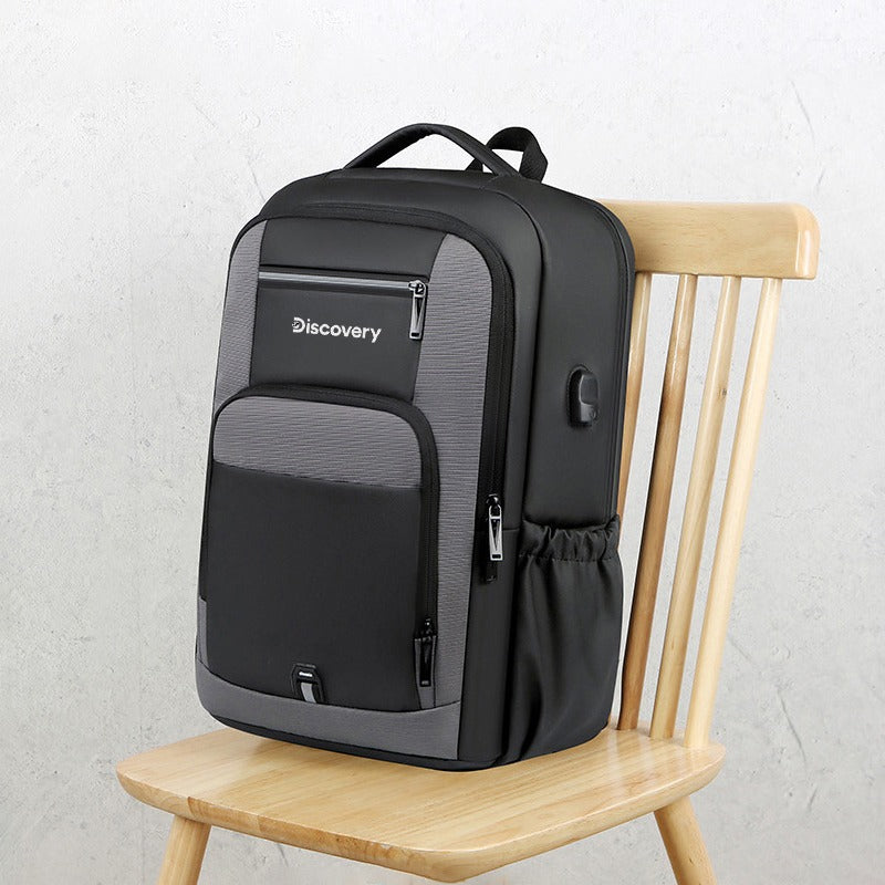 Mochila impermeável unissex com entrada USB para carregamento de bateria de telefone celular (modelo 4) Rede Canan