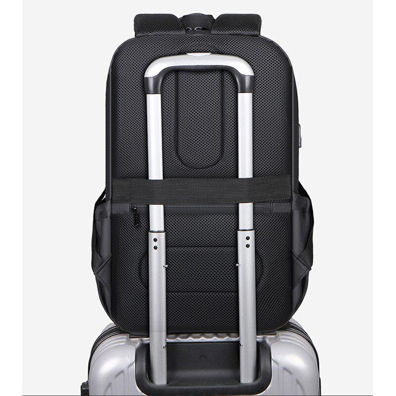Mochila impermeável unissex com entrada USB para carregamento de bateria de telefone celular (modelo 4) Rede Canan