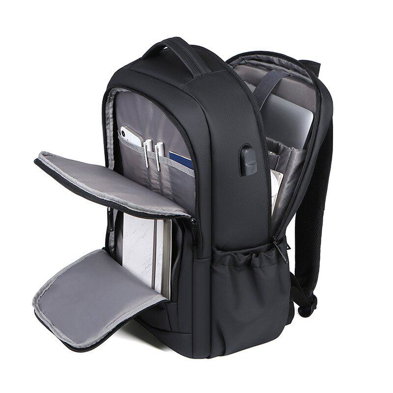 Mochila impermeável unissex com entrada USB para carregamento de bateria de telefone celular (modelo 4) Rede Canan