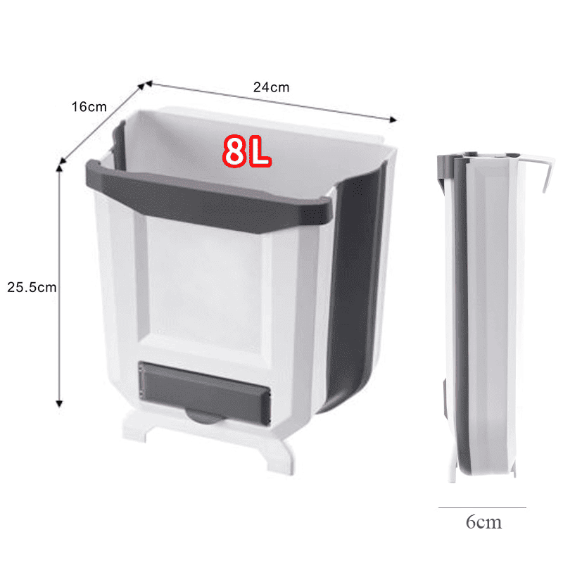 8L/10L folding hanging bin