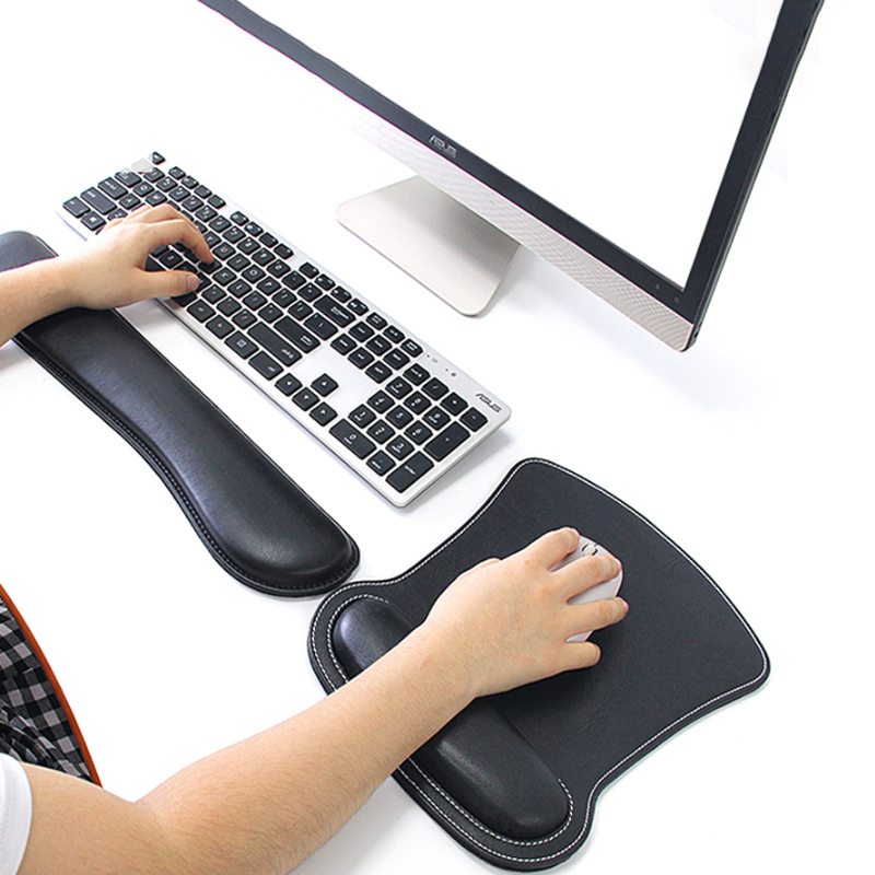 Mouse pad impermeável com descanso de pulso e antebraço Rede Canan