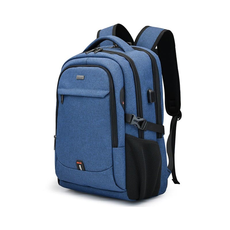 Mochila impermeável unissex com entrada USB para carregamento de bateria de telefone celular (modelo 3)