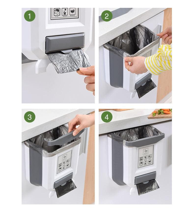 8L/10L folding hanging bin