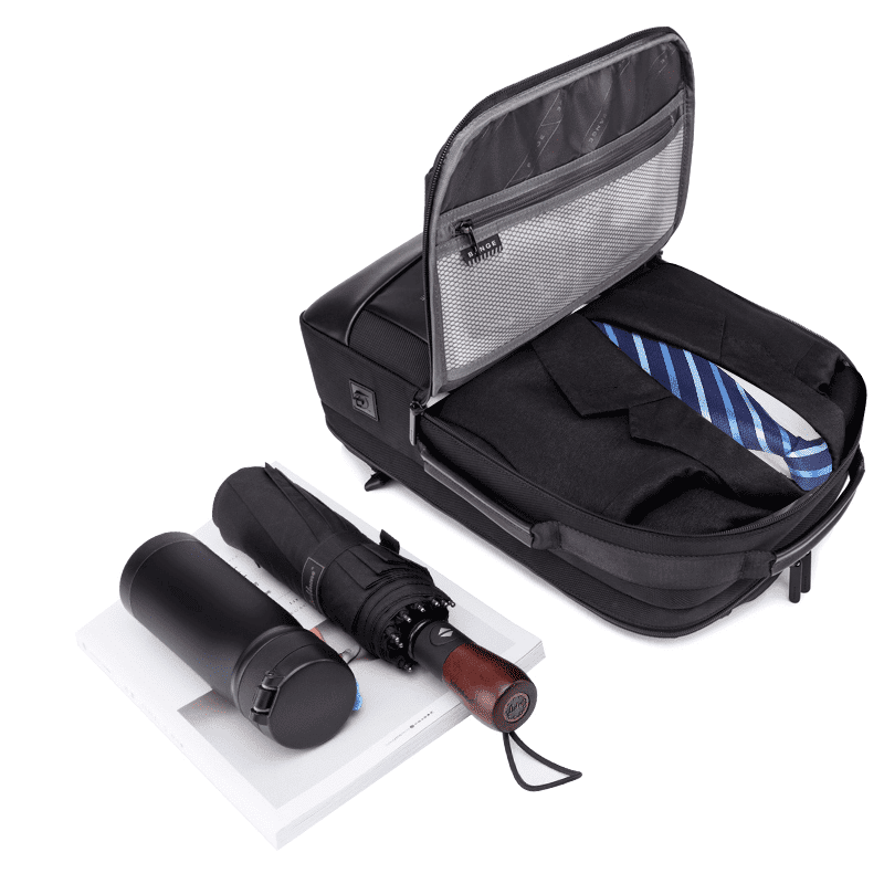 Bange Premium waterproof 35l executive backpack with headphone jack and USB port for charging a cell phone battery