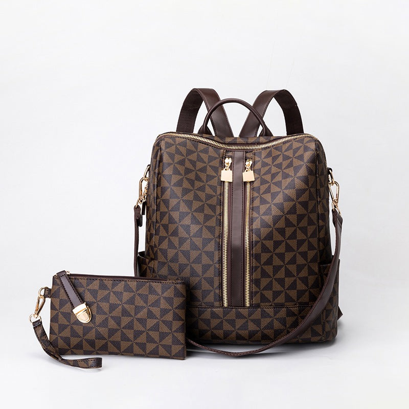Mochila feminina com carteira coleção luxo Rede Canan