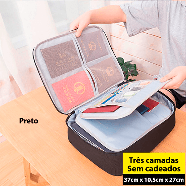 Maletinha organizadora de documentos - Rede Canan
