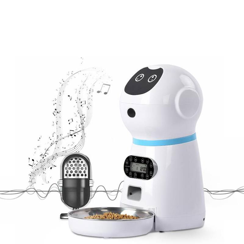 Robô alimentador inteligente para pets com tempo e porção programáveis Rede Canan