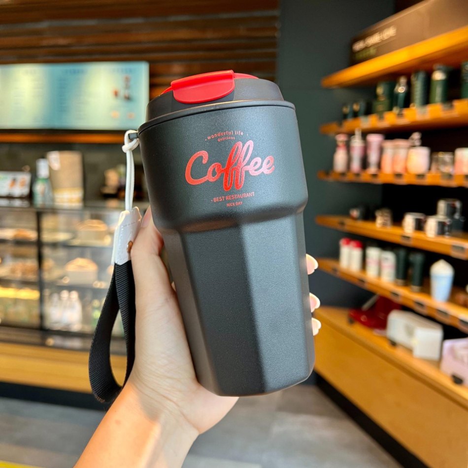 Copo térmico inox à prova de vazamento 420ml/620ml Rede Canan