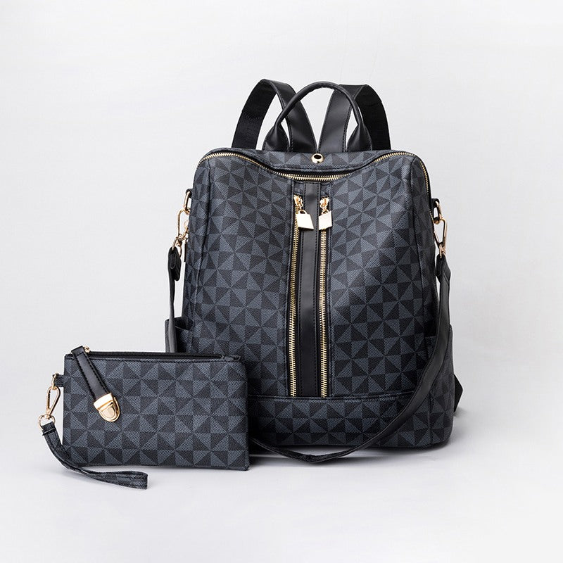 Mochila feminina com carteira coleção luxo Rede Canan