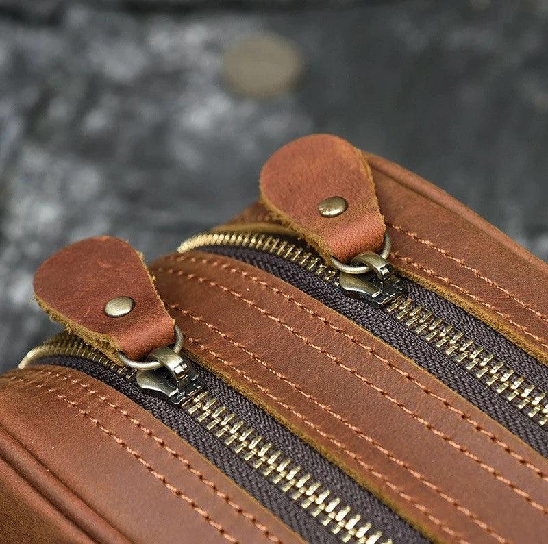 Nécessaire/estojo de couro masculina - Rede Canan