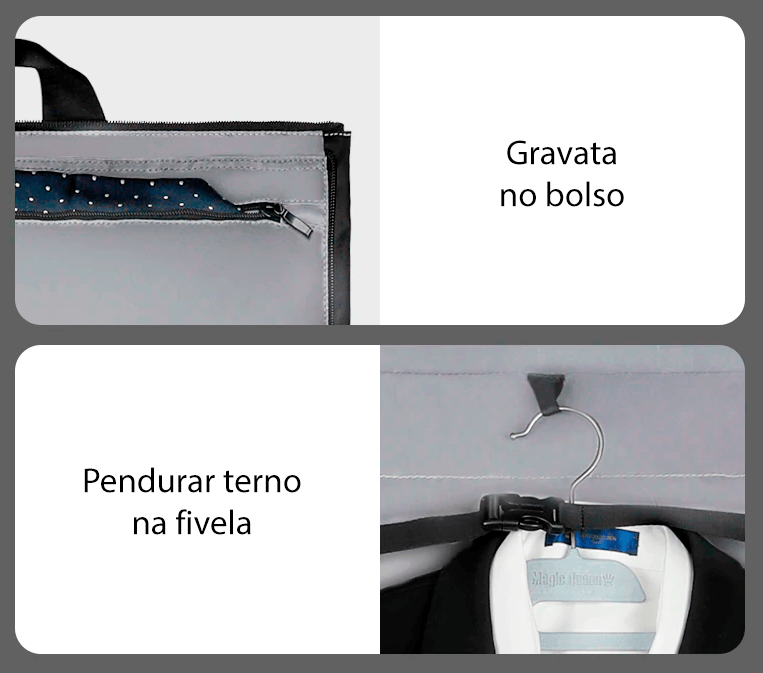 Mala estática que não amassa roupas - Rede Canan