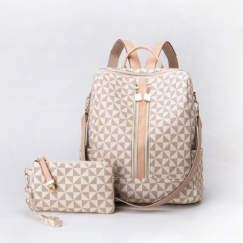 Mochila feminina com carteira coleção luxo Rede Canan