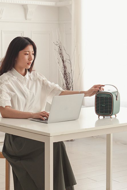 Mini refrigerador/ar condicionado/ventilador portátil com entrada USB Rede Canan