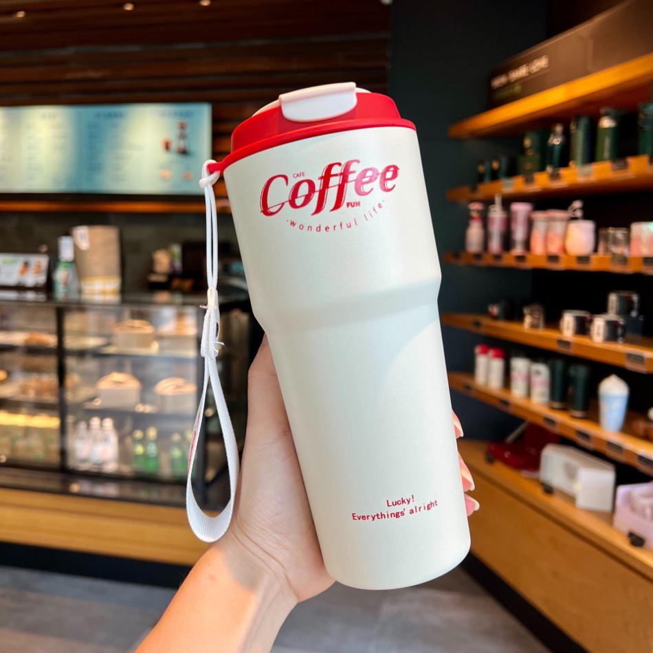 Copo térmico inox à prova de vazamento 420ml/620ml Rede Canan