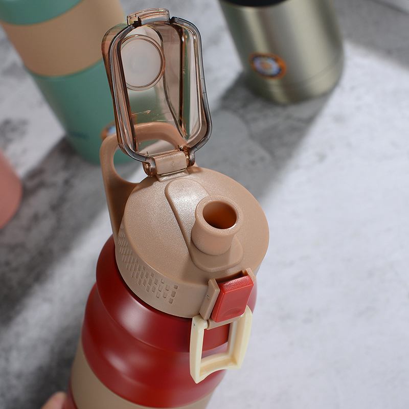 Garrafa térmica inox à prova de vazamento 500ml/680ml Rede Canan