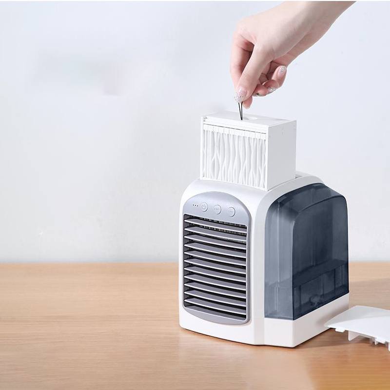 Mini refrigerador/ar condicionado/ventilador portátil com entrada USB (modelo 2) Rede Canan