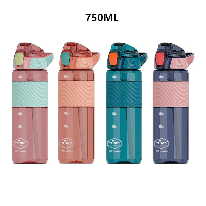 Garrafa de água à prova de vazamento 750ml/1000ml/1600ml Rede Canan