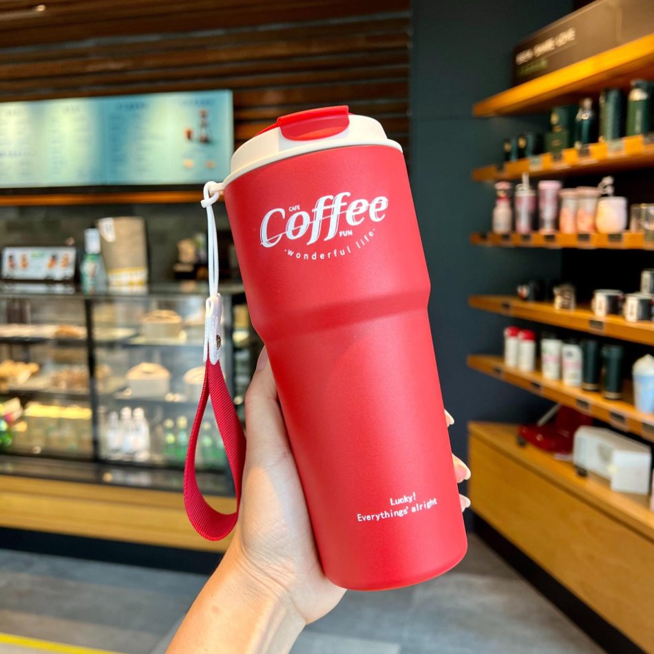 Copo térmico inox à prova de vazamento 420ml/620ml Rede Canan