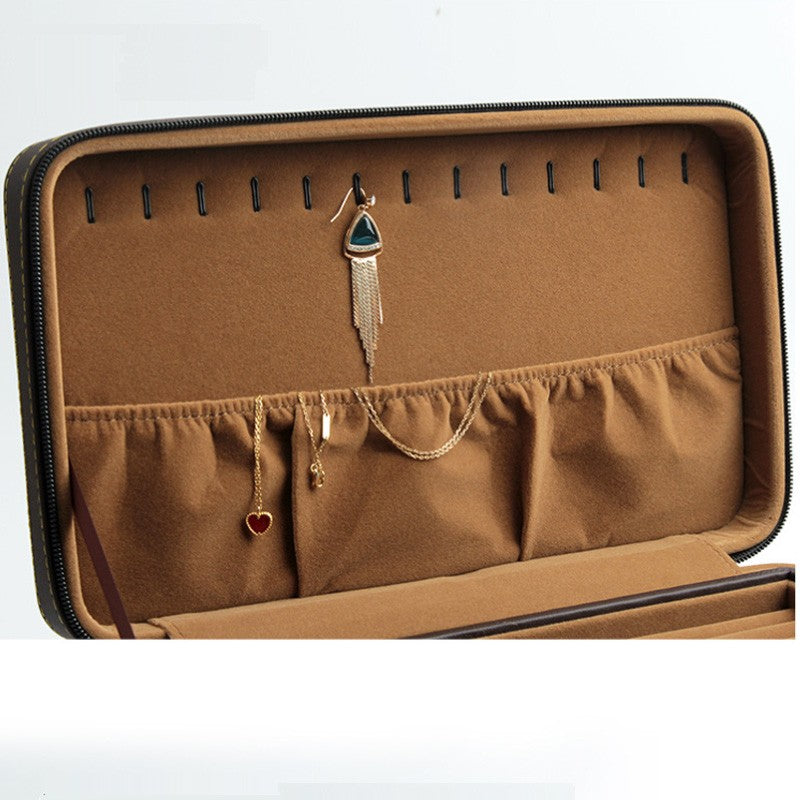 Nécessaire maletinha para joias – porta-joias com 3 compartimentos (modelo 1) Rede Canan