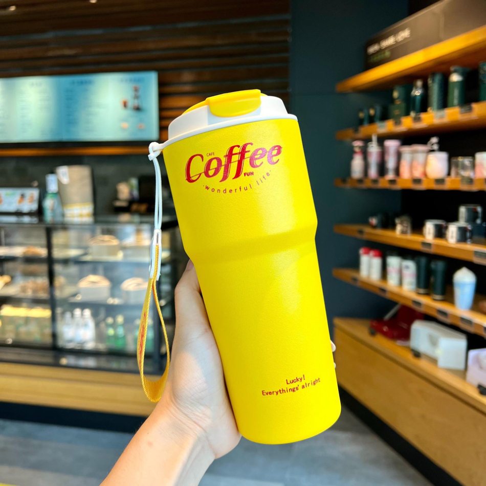 Copo térmico inox à prova de vazamento 420ml/620ml Rede Canan