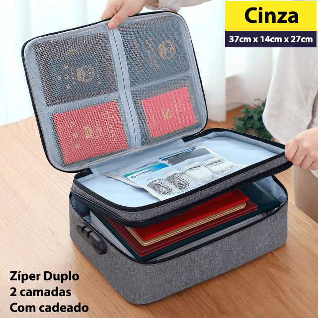 Maletinha organizadora de documentos - Rede Canan