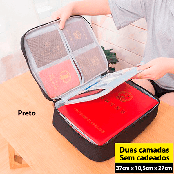 Maletinha organizadora de documentos - Rede Canan