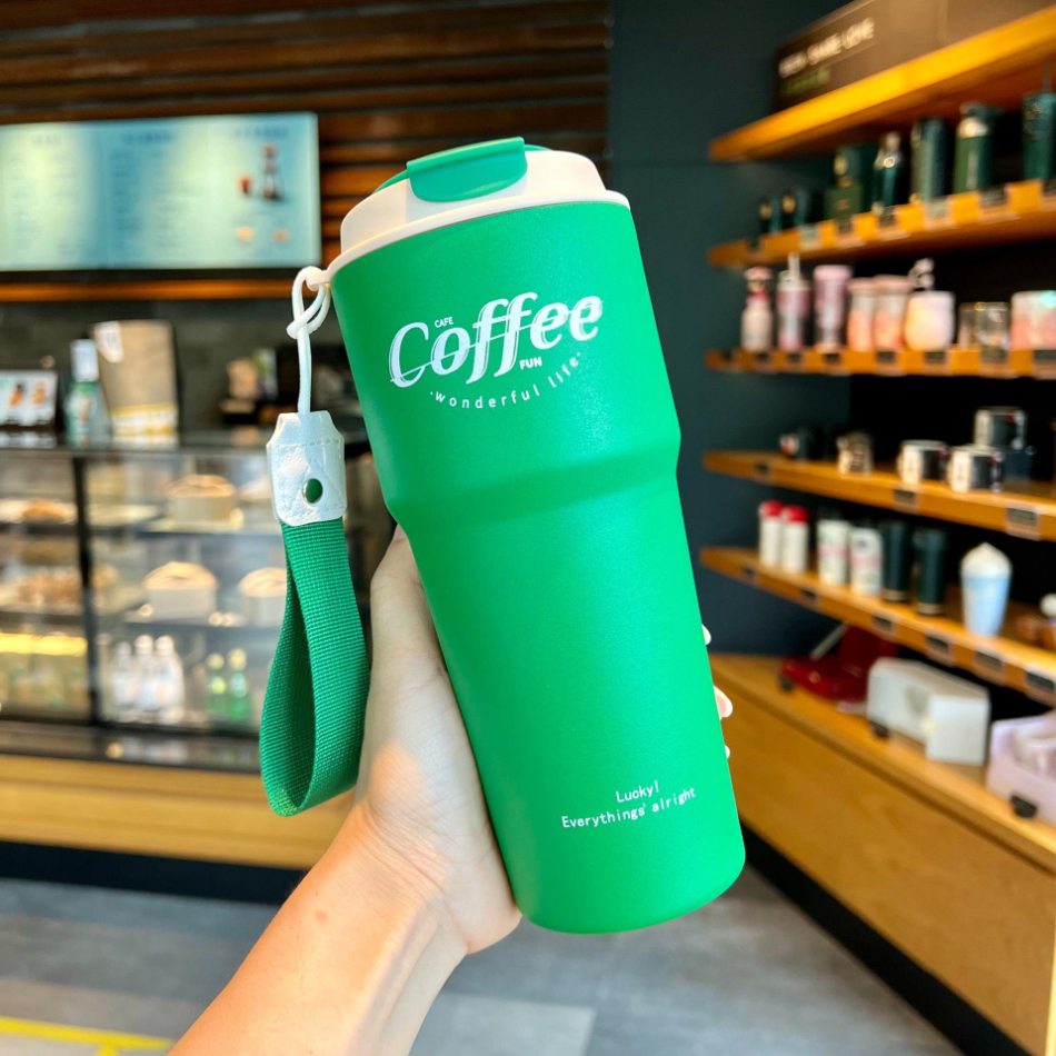 Copo térmico inox à prova de vazamento 420ml/620ml Rede Canan