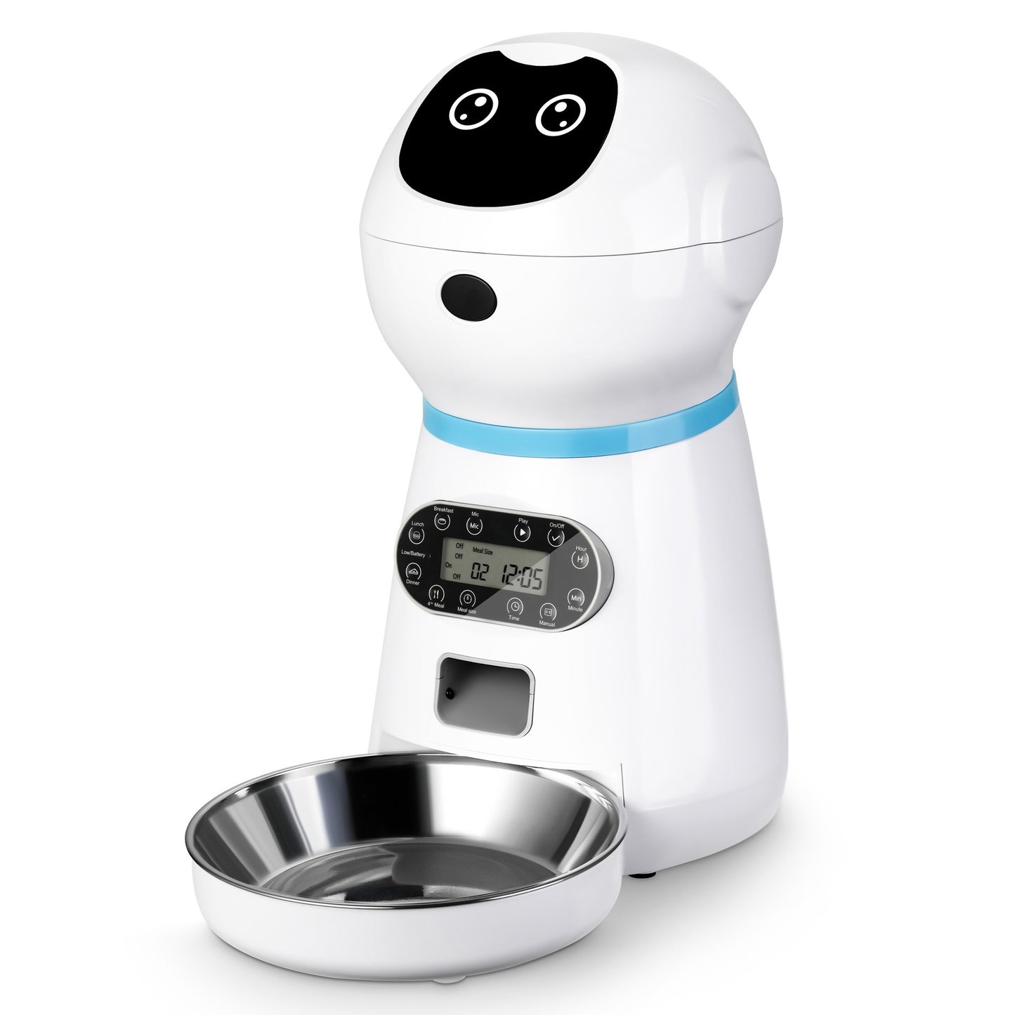 Robô alimentador inteligente para pets com tempo e porção programáveis Rede Canan