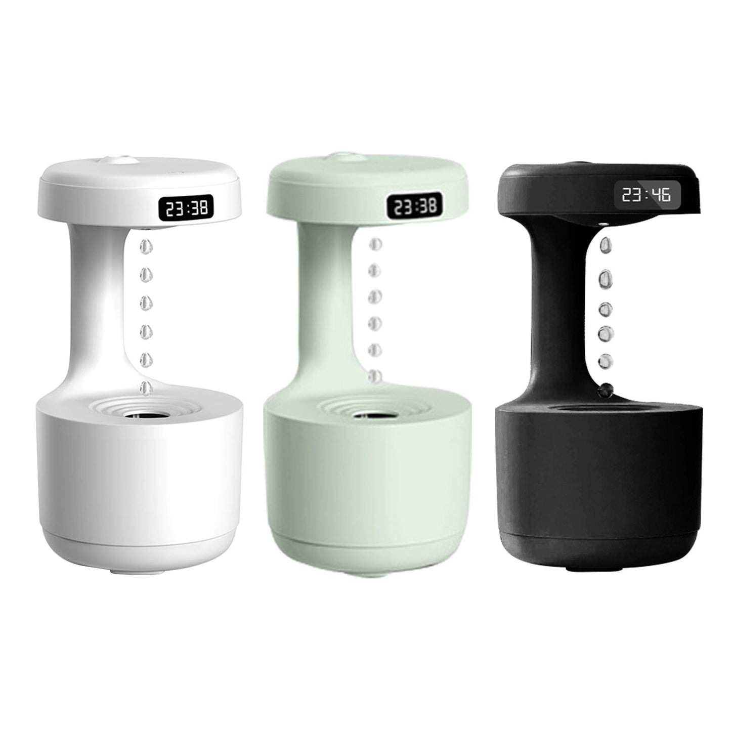 Umidificador de ar antigravidade com efeito de gotas de água levitando e entrada USB (800ml) Rede Canan
