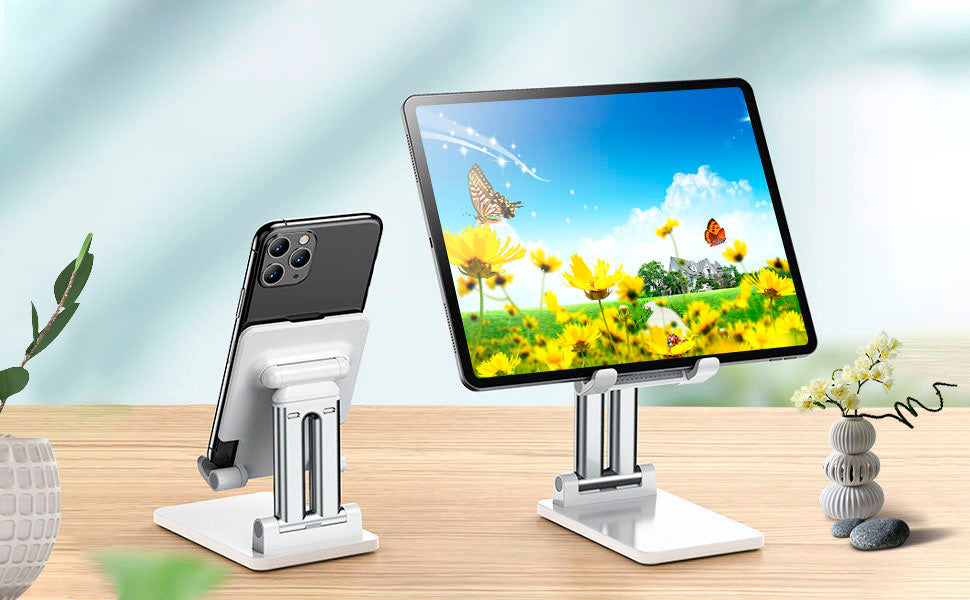 Suporte para telefone celular e iPad/Tablet com inclinação ajustável Rede Canan