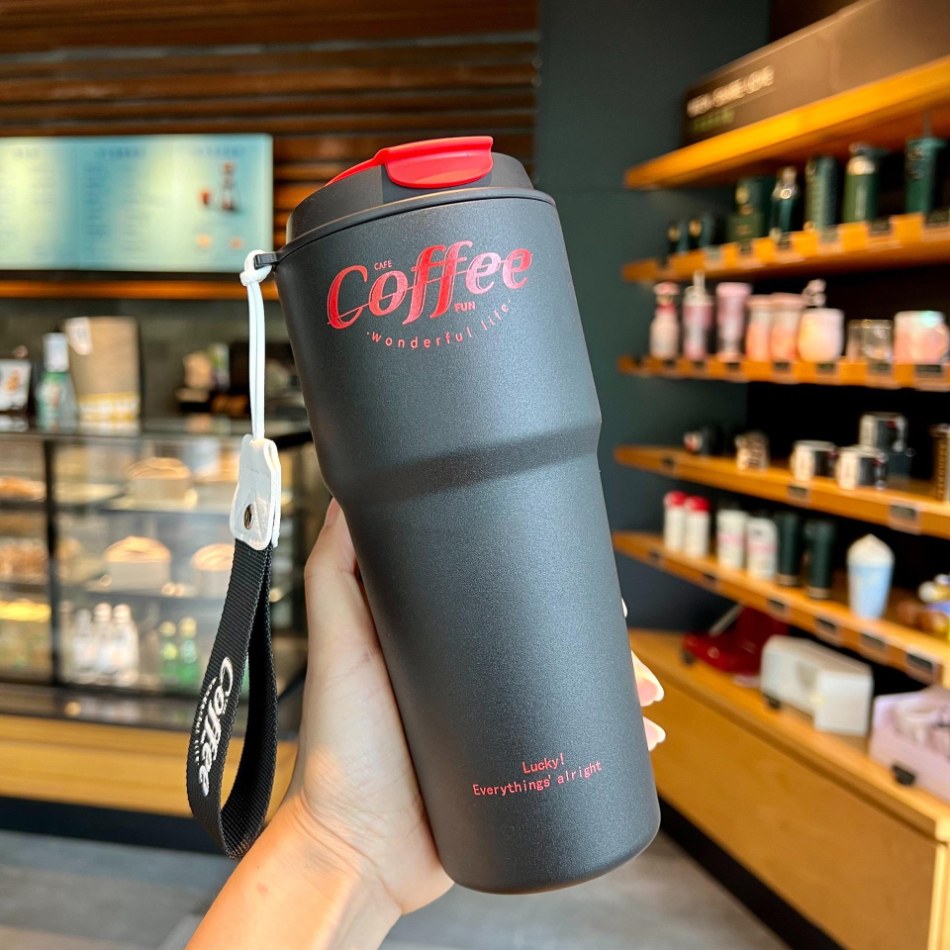 Copo térmico inox à prova de vazamento 420ml/620ml Rede Canan
