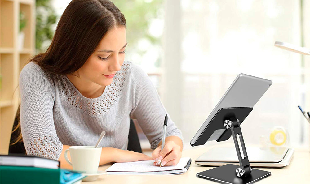 Suporte para telefone celular e iPad/Tablet com inclinação ajustável Rede Canan