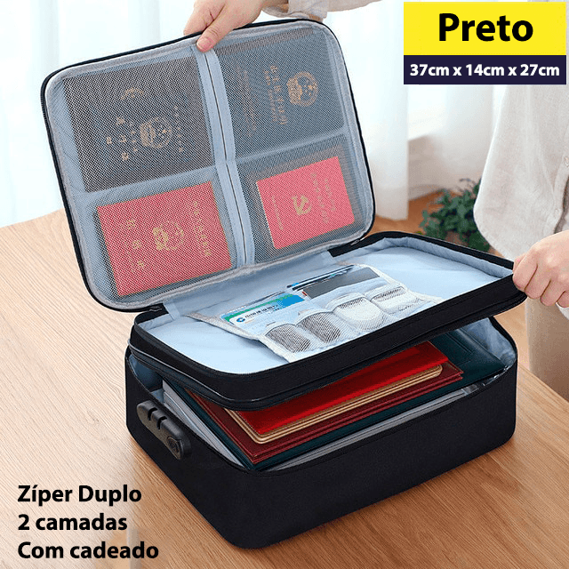 Maletinha organizadora de documentos - Rede Canan