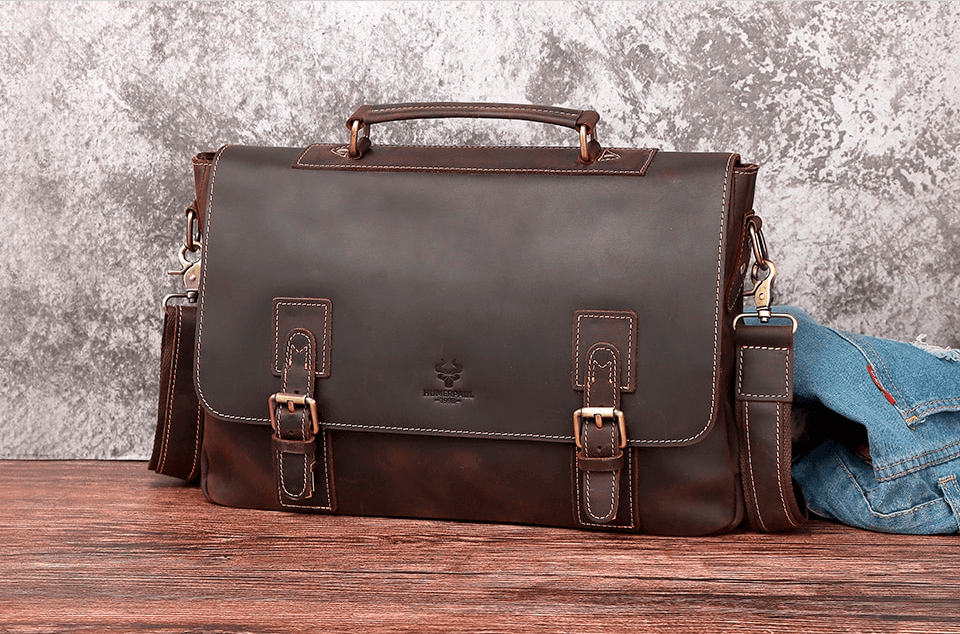 Bolsa/pasta de couro masculina - Rede Canan