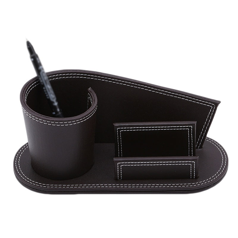 Organizador com porta-cartões e porta-lápis e caneta para escritório (modelo 2) Rede Canan