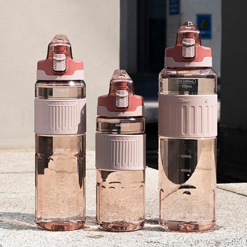 Garrafa de água à prova de vazamento 550ml/750ml/1080ml Rede Canan