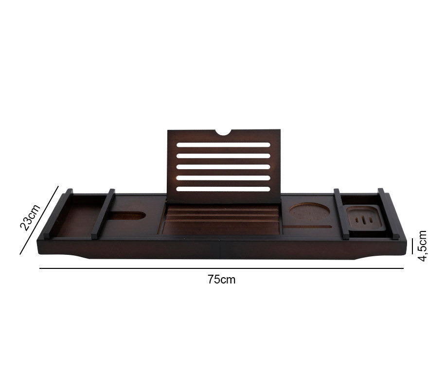 Mesa para banheira com suporte acoplado para iPad/Tablet e celular Rede Canan