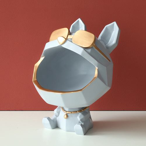 Porta-objetos cachorro buldogue 8 Rede Canan