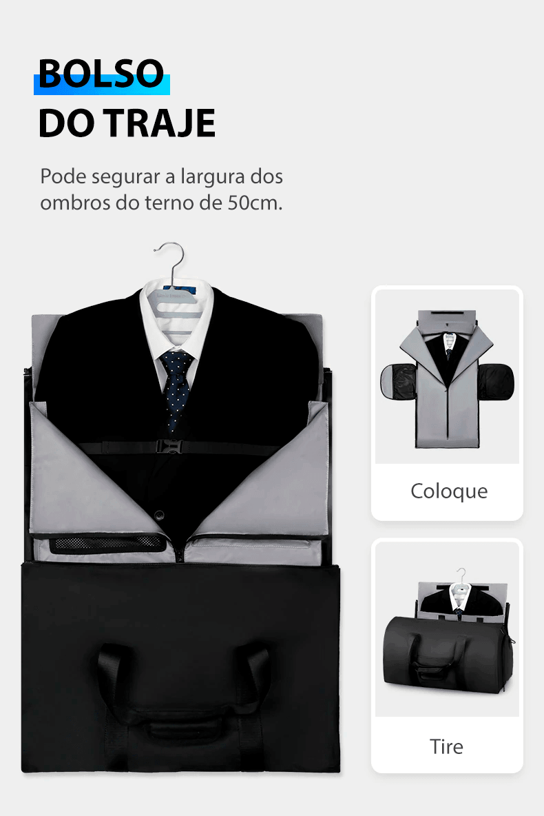 Mala estática que não amassa roupas - Rede Canan