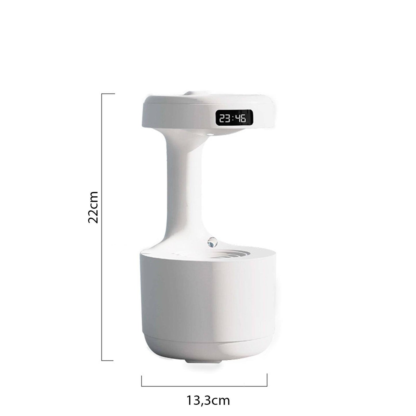 Umidificador de ar antigravidade com efeito de gotas de água levitando e entrada USB (800ml) Rede Canan