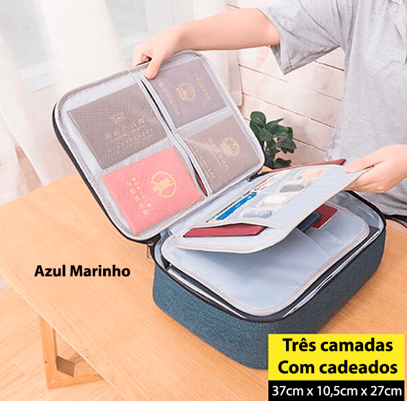 Maletinha organizadora de documentos - Rede Canan