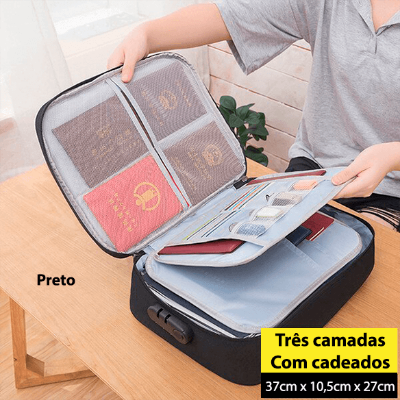 Maletinha organizadora de documentos - Rede Canan
