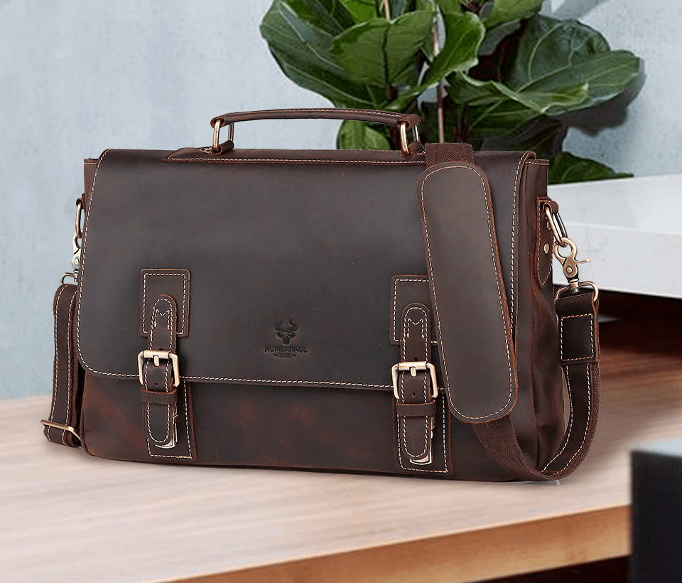 Bolsa/pasta de couro masculina - Rede Canan