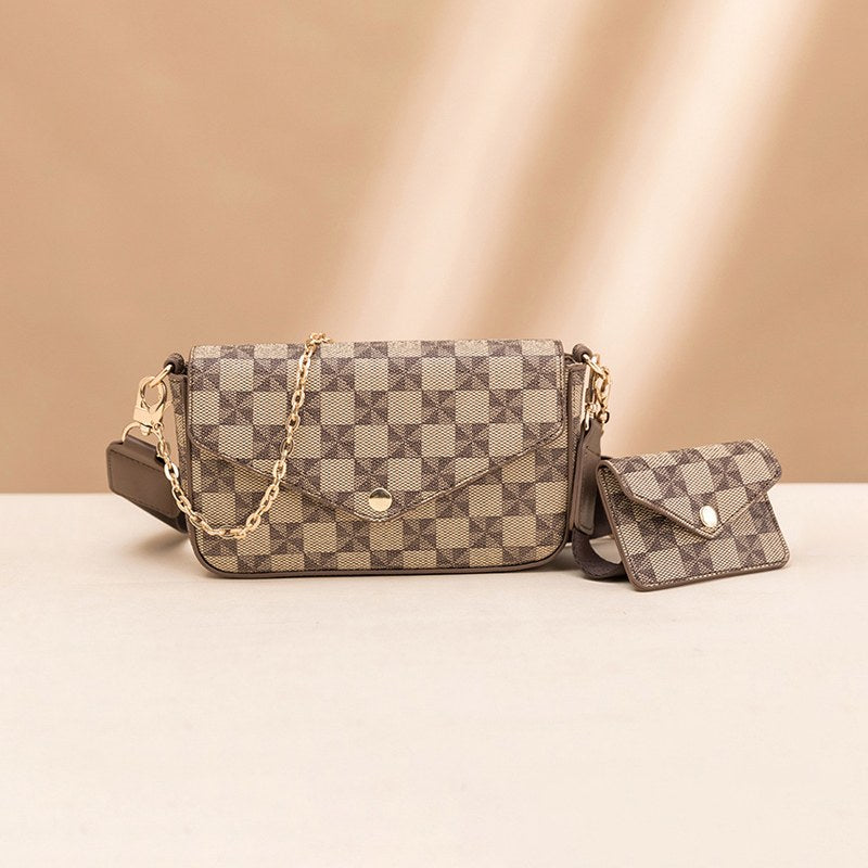 Bolsa feminina com porta-cartões coleção luxo Rede Canan