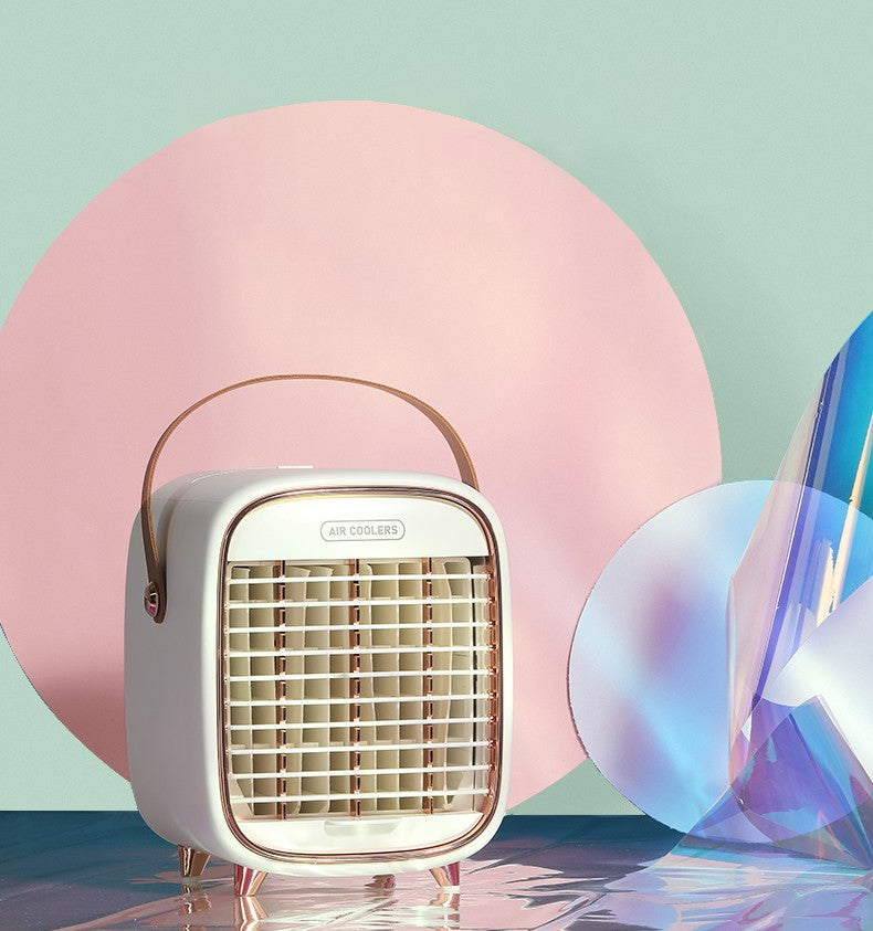 Mini refrigerador/ar condicionado/ventilador portátil com entrada USB Rede Canan
