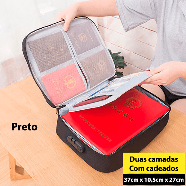 Maletinha organizadora de documentos - Rede Canan