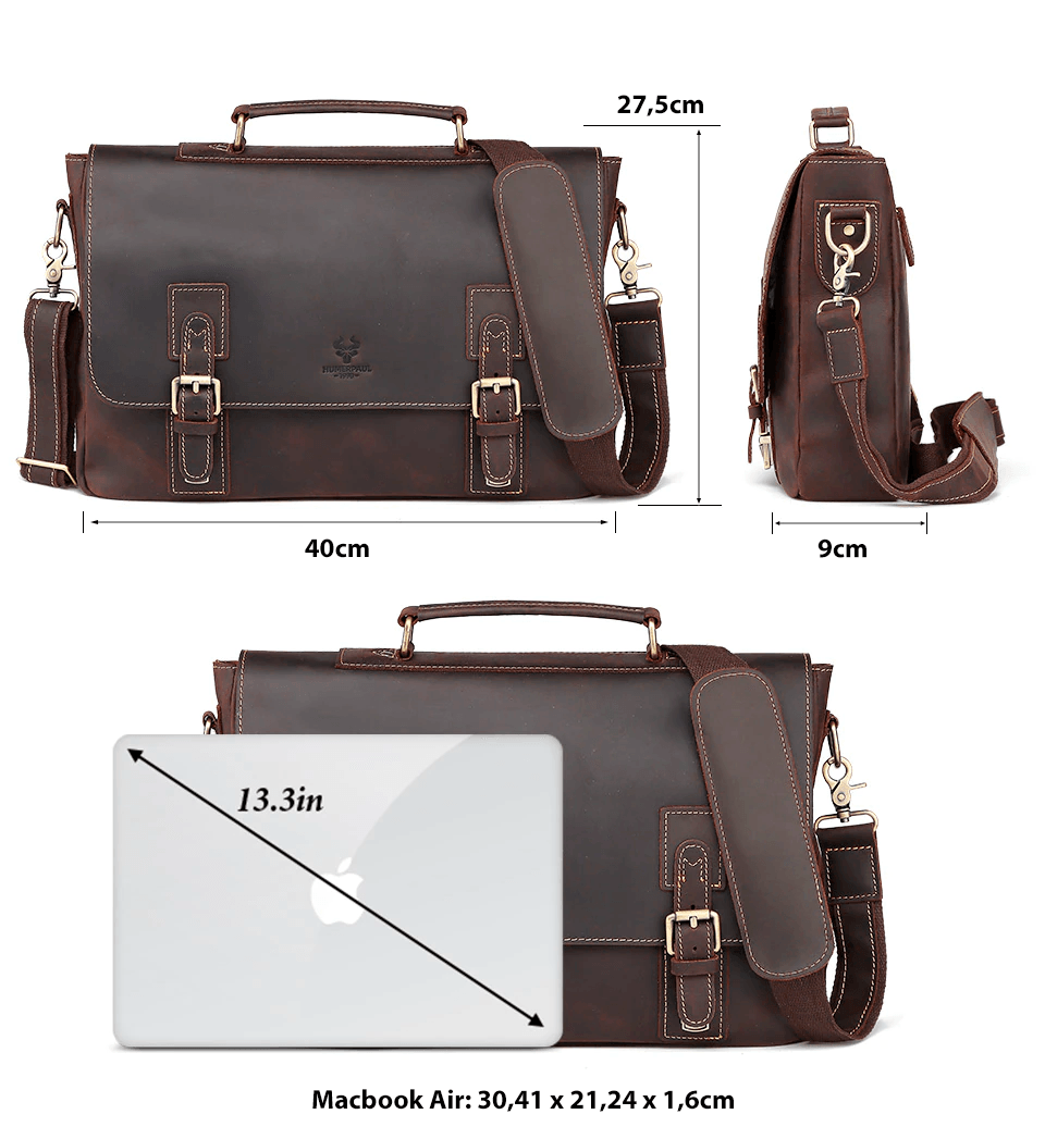 Bolsa/pasta de couro masculina - Rede Canan